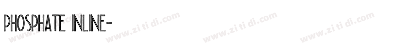Phosphate Inline字体转换